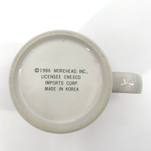 Vintage 1986 Enesco Morehead Ceramic Coffee Mug Christmas Holiday Angel Themed - Picture 6 of 8